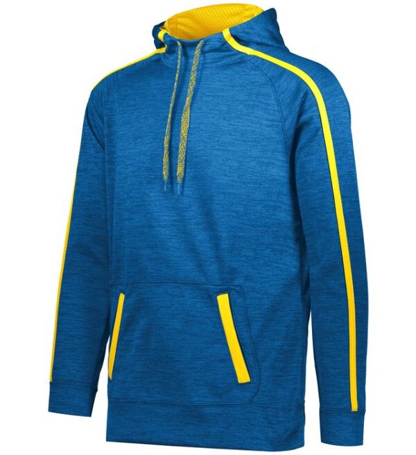 Augusta Sportswear - Stoked Tonal Heather Hoodie - 5554 Royal and Gold