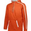Augusta Sportswear - Stoked Tonal Heather Hoodie - 5554 Orange and White