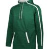 Augusta Sportswear - Stoked Tonal Heather Hoodie - 5554 Green and White