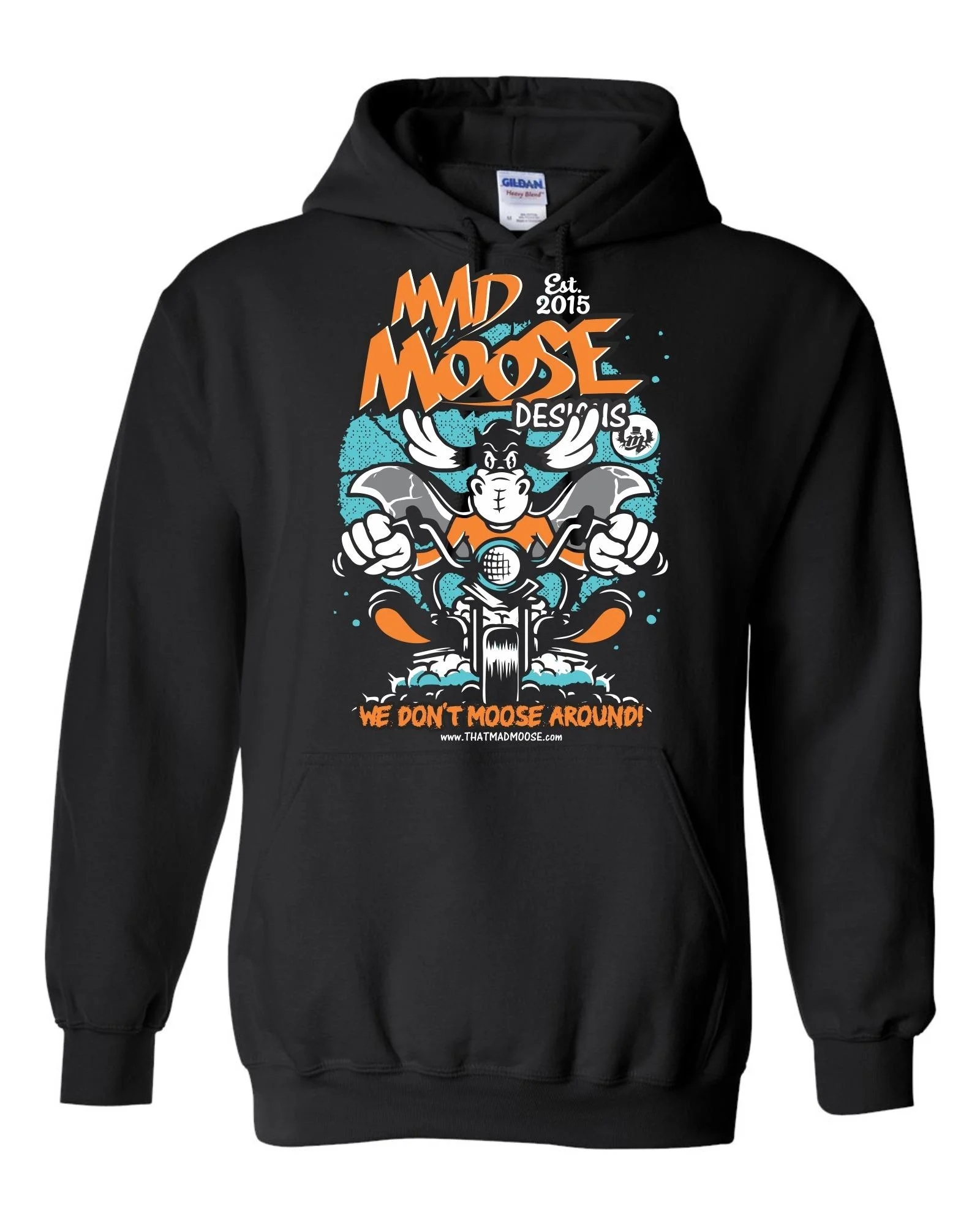 Image of Biker Moose Hoodie