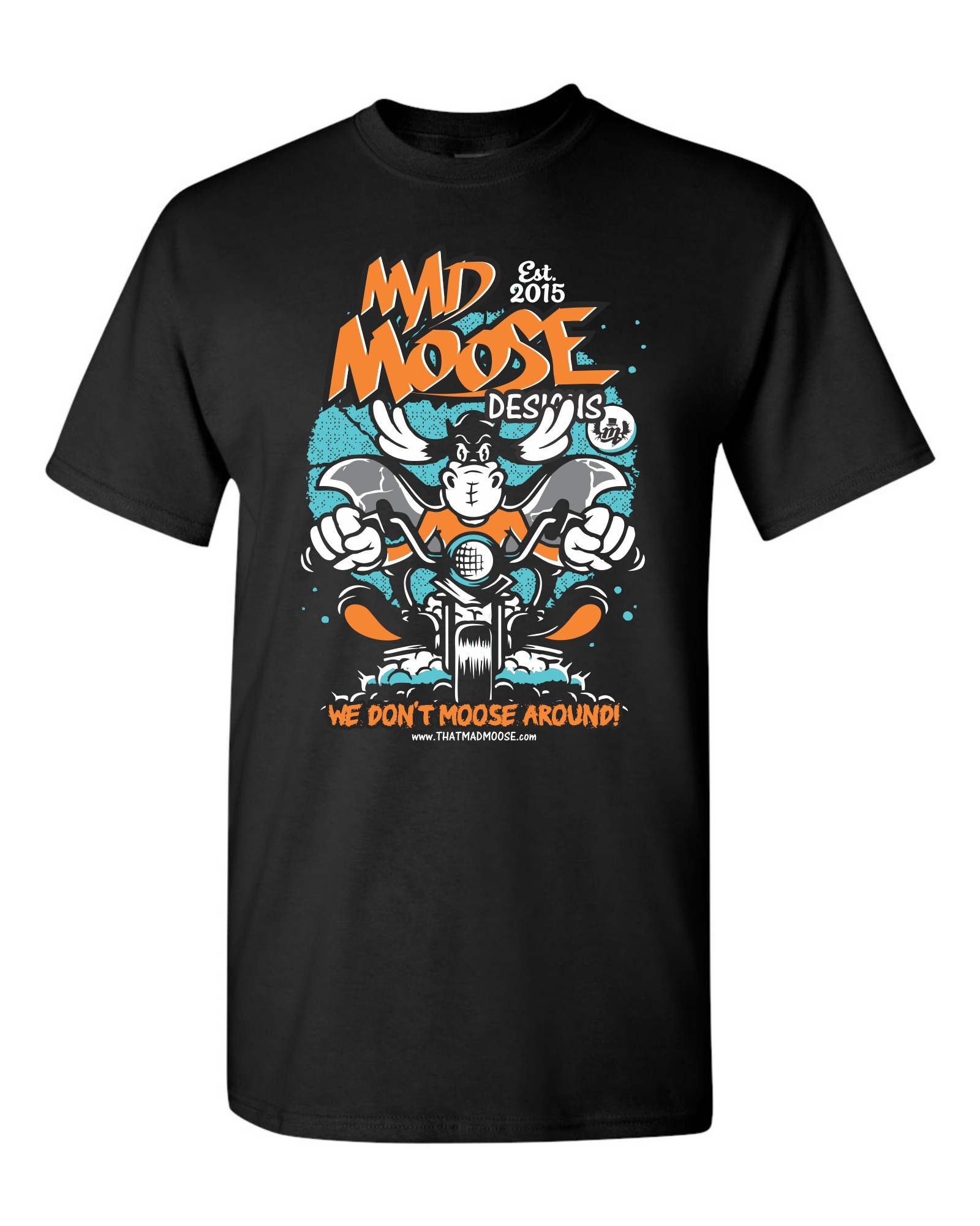 Image of Biker Moose T-Shirt