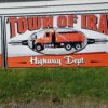 Twon of Ira Highway Department Polymetal sign