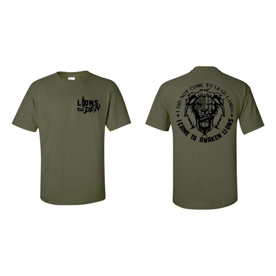 Image of LION'S DEN - LION FLAG DESIGN T-SHIRT