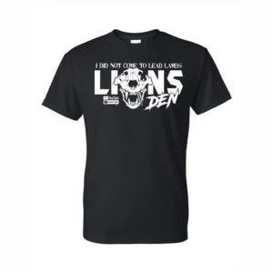 LION'S DEN - LION SKULL DESIGN T-SHIRT