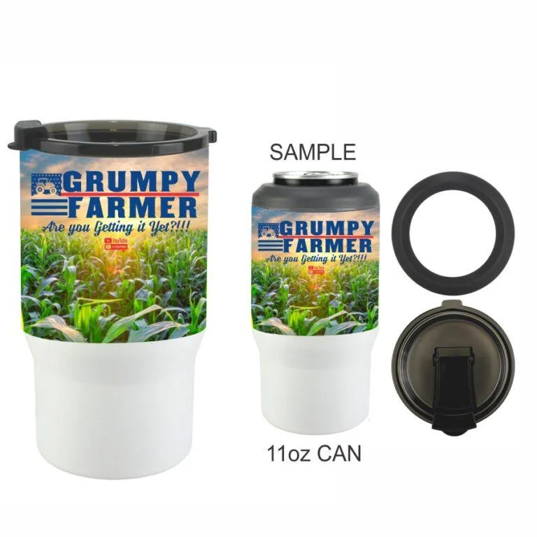 Image of Grumpy Farmer - Insulated Tumbler/Can Hugger