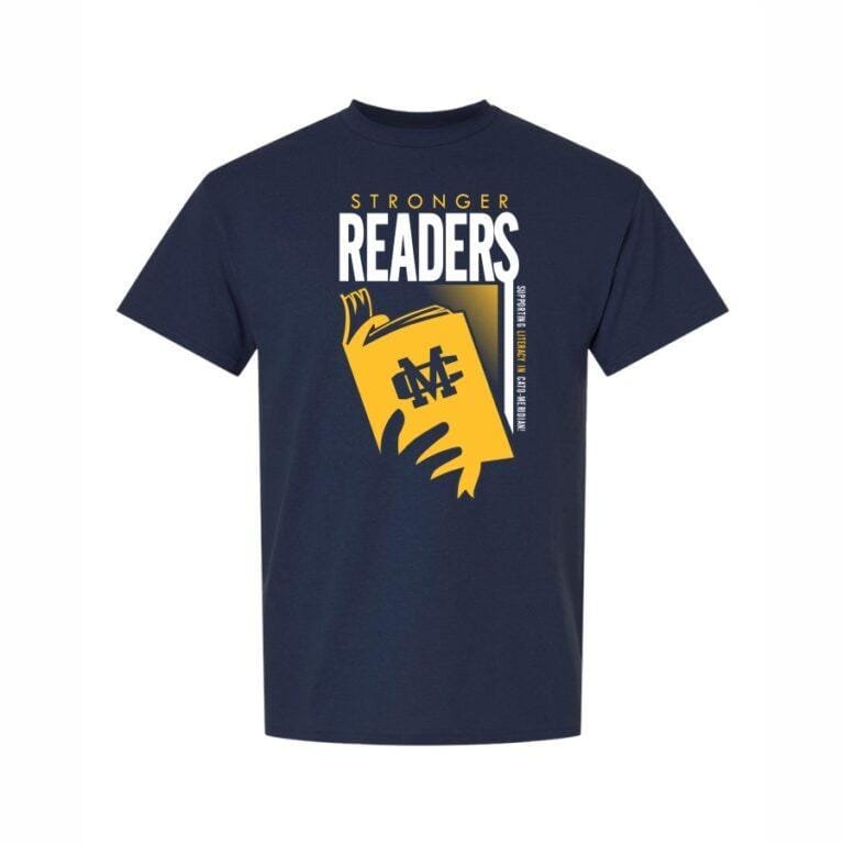 Image of CM Supporting Readers T-shirt - Holding Book Design